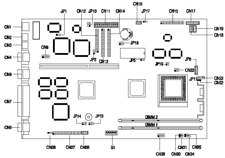 V58LA Motherboard Diagram