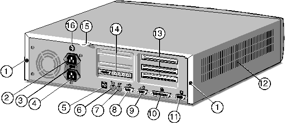 Desktop Case - Rear View