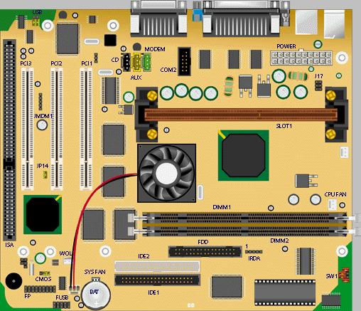 MSI Bora Pro Motherboard Diagram