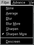 Filter Menu